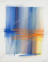 Abstract Colorful Lines Canvas Wall Art for Living Room framed modern home decor