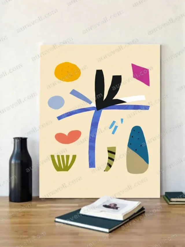 Abstract Geometric Canvas Wall Art for Living Room Bedroom Home Decor — art print