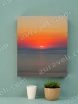 Serene Ocean Sunset Canvas Wall Art for Living Room Bedroom Home Decor – view 2