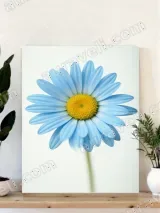 Blue Daisy Floral Canvas Wall Art for Living Room Bedroom Home Decor – вид 4