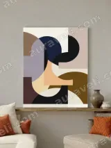 Abstract Geometric Canvas Wall Art for Living Room Bedroom Home Decor – view 3