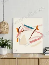 Abstract Brushstroke Canvas Wall Art for Living Room Bedroom Home Decor – вид 2