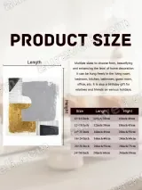 Abstract Geometric Gold Gray Canvas Wall Art for Living Room Bedroom Home Decor – view 6