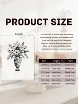 Monochrome Floral Vase Canvas Wall Art for Bedroom & Living Room Decor – view 7