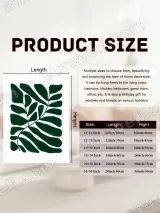 Tropical Leaf Canvas Wall Art for Living Room Home Decor – вид 6