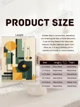 Geometric Abstract Canvas Wall Art for Living Room Home Decor – view 7