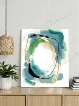 Abstract Colorful Circle Canvas Wall Art for Living Room Home Decor – view 2