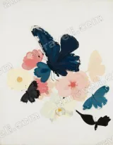Pastel Butterfly Floral Canvas Wall Art for Home Room framed modern decor