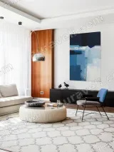 Abstract Blue Block Canvas Wall Art for Living Room Bedroom Home Decor – вид 5