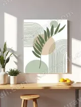 Minimalist Abstract Botanical Canvas Wall Art for Living Room Decor – view 4