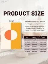 Abstract Color - Blocked Oval Canvas Wall Art for Living Room Decor – view 6