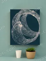 Abstract Line Art Canvas Wall Art for Living Room Bedroom Home Decor – view 2