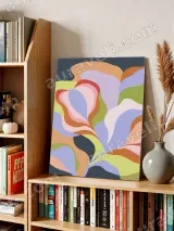 Abstract Floral Canvas Wall Art for Living Room Bedroom Home Decor – view 3