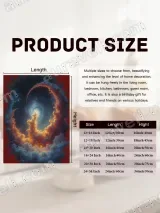 Surreal Cosmic Cloud Swirl Canvas Wall Art for Home Decor – вид 7