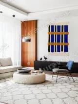 Abstract Geometric Stripe Canvas Wall Art for Living Room Home Decor – view 5
