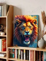 Roaring Lion Vibrant Canvas Wall Art for Living Room Home Decor – view 5