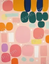 Abstract Colorful Geometric Canvas Wall Art for Living Room Home Decor wall art print