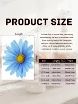 Blue Daisy Floral Canvas Wall Art for Living Room Bedroom Home Decor – view 7