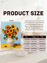 Sunflower Vase Floral Canvas Wall Art for Living Room Home Decor – view 7