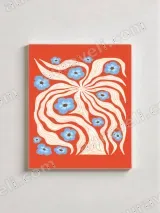 Abstract Floral Swirl Canvas Wall Art for Living Room Home Decor – вид 3