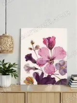 Colorful Floral Canvas Wall Art for Living Room Bedroom Home Decor – view 2