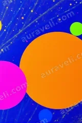 Abstract Colorful Circles Canvas Wall Art for Home Decor wall art print