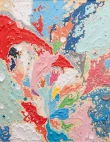 Abstract Colorful Textured Canvas Wall Art for Living Room Decor wall art print