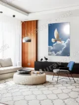 Flying White Dove Sky Clouds Canvas Wall Art for Living Room Home Decor – view 5