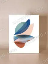 Abstract Colorful Leaf Canvas Wall Art for Living Room & Bedroom Decor – view 4