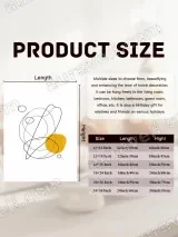 Abstract Line & Yellow Shape Wall Art for Living Room Bedroom Home Decor – view 7