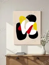 Abstract Geometric Canvas Wall Art for Living Room Bedroom Home Decor – view 2