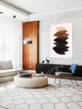 Abstract Leaf - Shaped Canvas Wall Art for Living Room Bedroom Home Decor – view 5