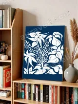 Botanical Plant Silhouette Canvas Wall Art for Living Room Home Decor – view 3
