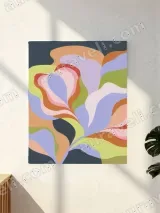 Abstract Floral Canvas Wall Art for Living Room Bedroom Home Decor