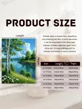 Serene Lake & Birch Tree Landscape Canvas Wall Art for Living Room Bedroom Home Decor – view 6