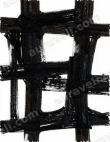 Abstract Black Grid Canvas Wall Art for Living Room Home Decor wall art print