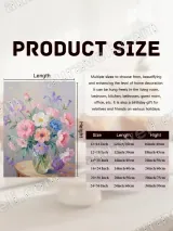 Pastel Floral Bouquet Canvas Wall Art for Living Room Home Decor – view 7