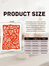 Red Abstract Paper - Cut Canvas Wall Art for Living Room Home Decor – вид 7