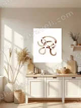 Abstract Intertwined Loops Canvas Wall Art for Living Room Home Decor – view 3