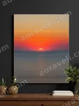 Serene Ocean Sunset Canvas Wall Art for Living Room Bedroom Home Decor