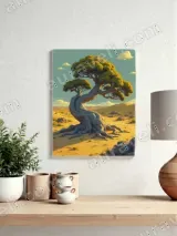 Fantasy Twisted Desert Tree Canvas Wall Art for Living Room Home Decor – вид 4