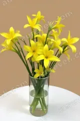 Yellow Lilies Vase Canvas Wall Art for Living Room Home Decor wall art print