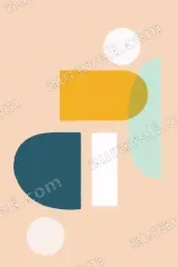 Abstract Geometric Canvas Wall Art for Living Room Bedroom framed modern home decor