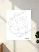Abstract Geometric Line Art Canvas Wall Art for Living Room Home Decor – view 3