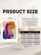 Abstract Colorful Brushstroke Canvas Wall Art for Living Room Home Decor – view 7
