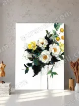 Modern Floral Canvas Wall Art for Living Room Bedroom Home Decor