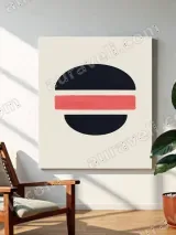 Abstract Geometric Circle Canvas Wall Art for Living Room Home Decor – view 3