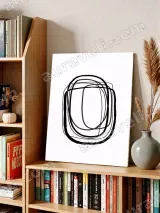 Minimalist Abstract Line Wall Art for Living Room Bedroom Home Decor – view 3