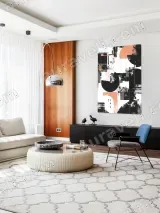 Abstract Geometric Canvas Wall Art for Living Room Home Decor – view 5