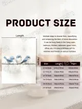 Three Blue Birds on Wire Canvas Wall Art for Living Room Bedroom Home Decor – view 7